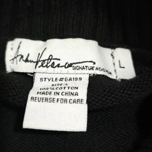 Andres Velasco Large Black Gray Buckle Neck Sweater Undergear Rare Gothic Isle - Picture 5 of 7